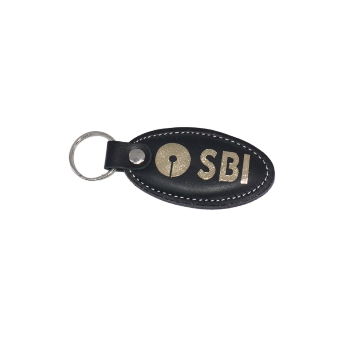 SBI Branded Leather Key Ring