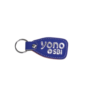 SBI Blue Ribbon Rubber Long Key Chain