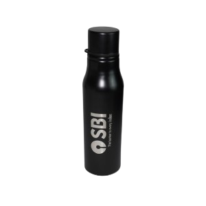 SBI Branded Black Non-Thermostate Steel Bottle (500 ml)