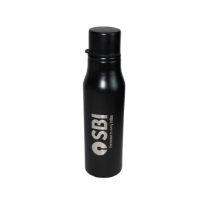 SBI Branded Black Non-Thermostate Steel Bottle (500 ml)