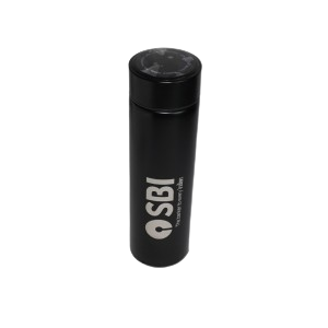SBI Branded Temperature Display Steel Bottle (500 ml)