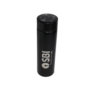SBI Branded Temperature Display Steel Bottle (500 ml)